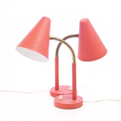 Danish red desklamps