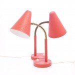 Danish red desklamps