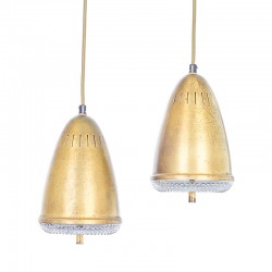 50's brass pendants