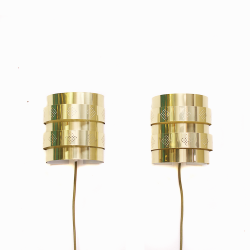 Brass sconces by Werner Schou for Coronell