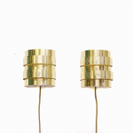 Brass sconces by Werner Schou for Coronell