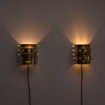 Brass sconces by Werner Schou for Coronell