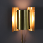 Vintage brass wall lamp by Falkenberg