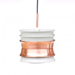 White / copper Dijkstra pendant